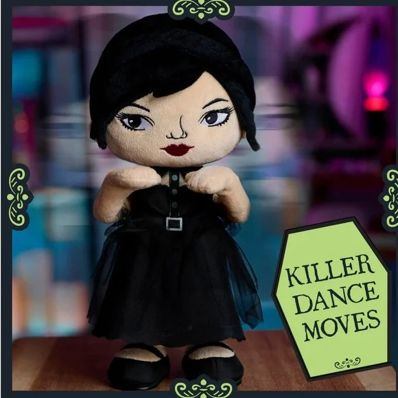 WEDNESDAY ADDAMS Dancing Wednesday Plush Doll - Picture 9 of 12